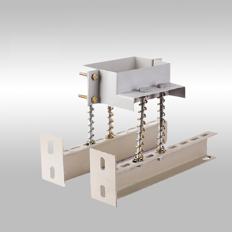 Busbar spring support bracket for busbar trunking installation