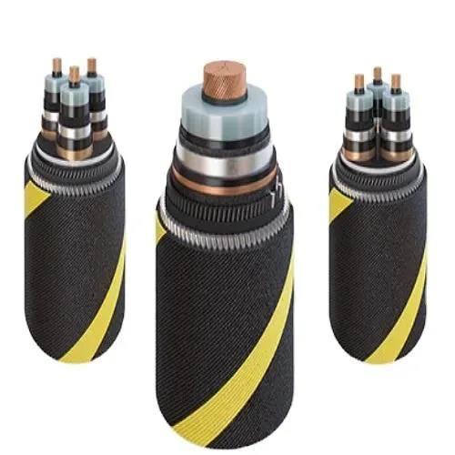 Illustrated submarine cable construction examples